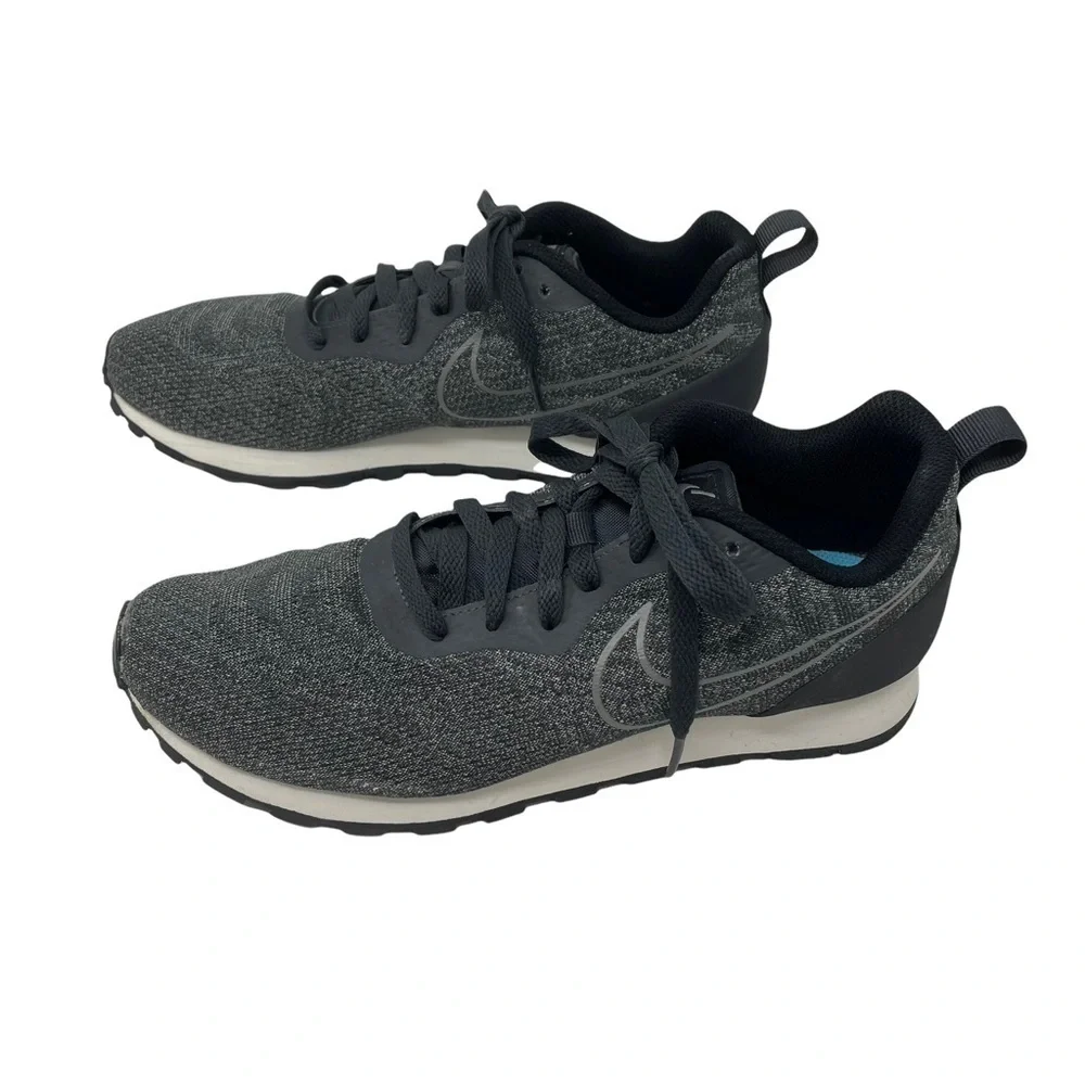 Nike Sneakers Dark Grey and Black MD Runner 2 Eng Mesh Running Athletic Shoes-9